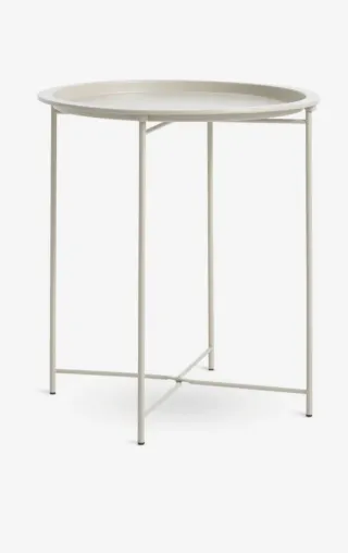 Mesa nueva beige metálica