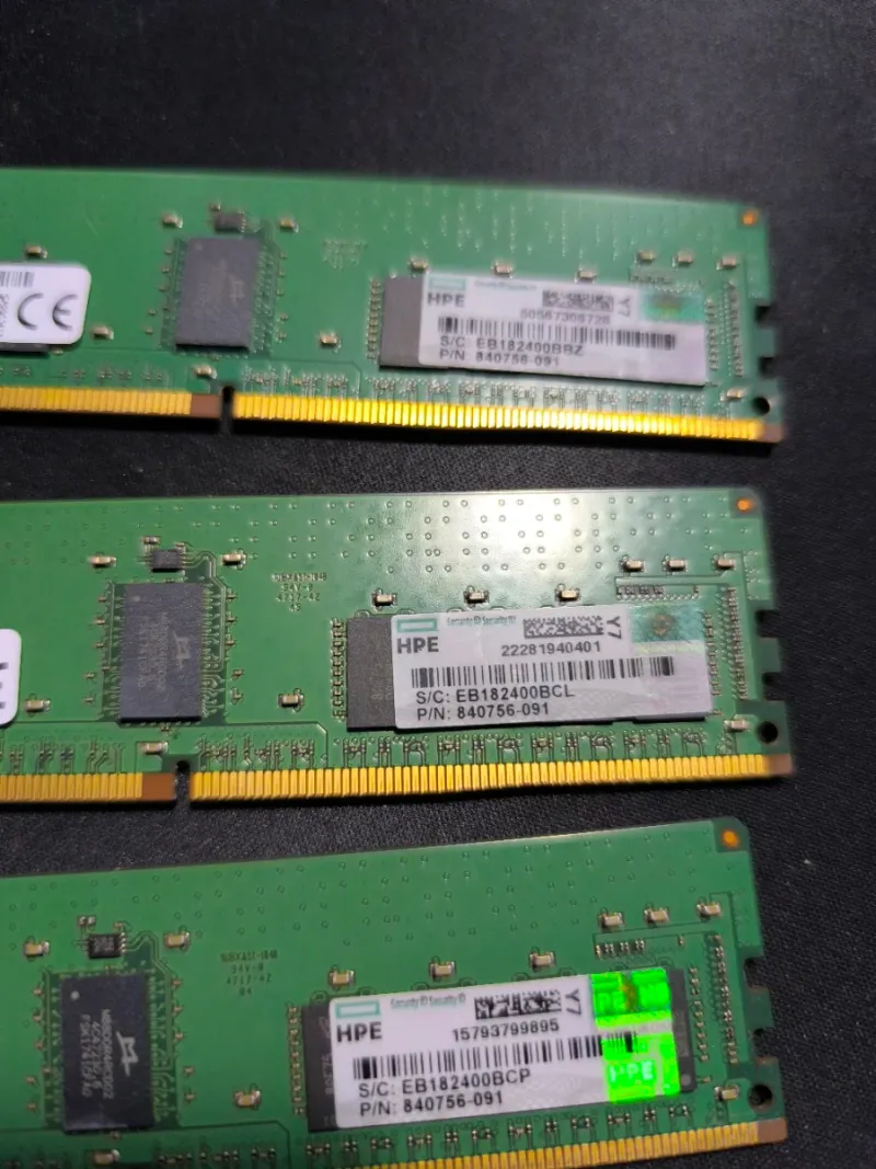 3x HPE 16GB DDR4 ECC RDIMM 2666MHz afbeelding 2