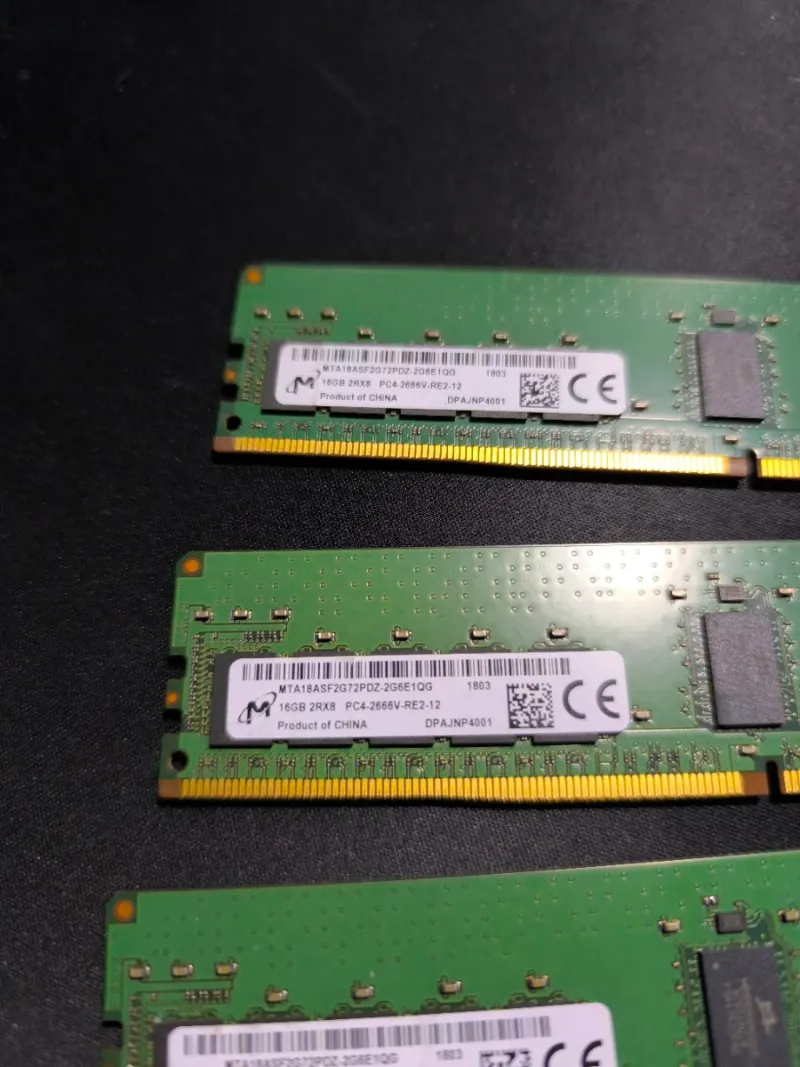 3x HPE 16GB DDR4 ECC RDIMM 2666MHz afbeelding 3
