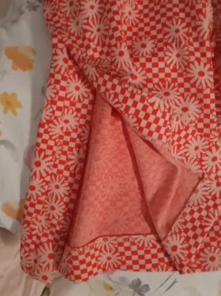 Pantaloni Zara fantasia fiori rossi taglia S