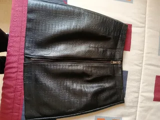 Falda efecto piel animal print