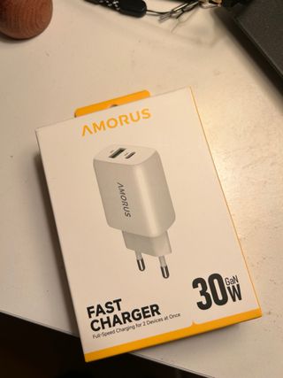 Cargador Rápido Amorus 30W GaN