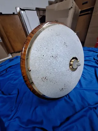 Lámpara de techo madera y metal