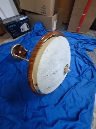 Lámpara de techo madera y metal