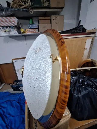 Lámpara de techo madera y metal