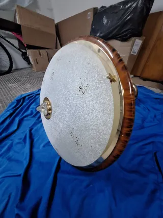 Lámpara de techo madera y metal