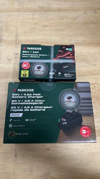 Atornilladora Parkside 20V + Batería + Cargador