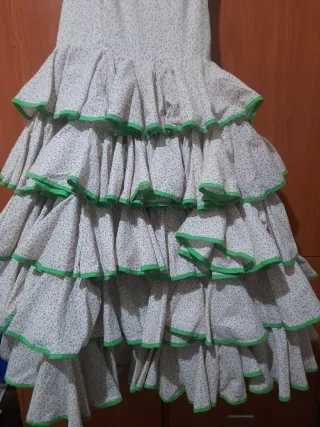 Traje Gitana Niña Hecho a Mano T7-8