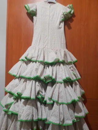 Traje Gitana Niña Hecho a Mano T7-8