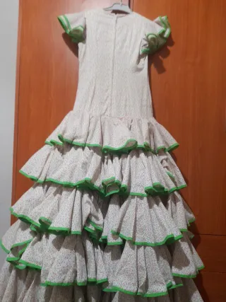 Traje Gitana Niña Hecho a Mano T7-8