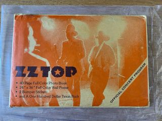 ZZ Top vintage memorabilia firmada, 55 fotos etc