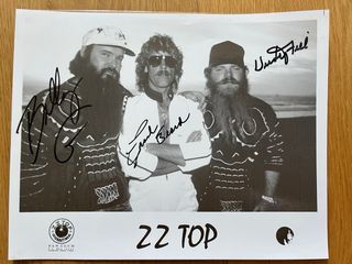ZZ Top vintage memorabilia firmada, 55 fotos etc