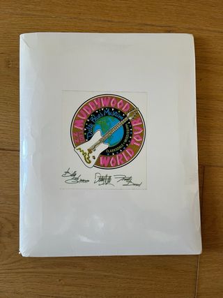 ZZ Top vintage memorabilia firmada, 55 fotos etc
