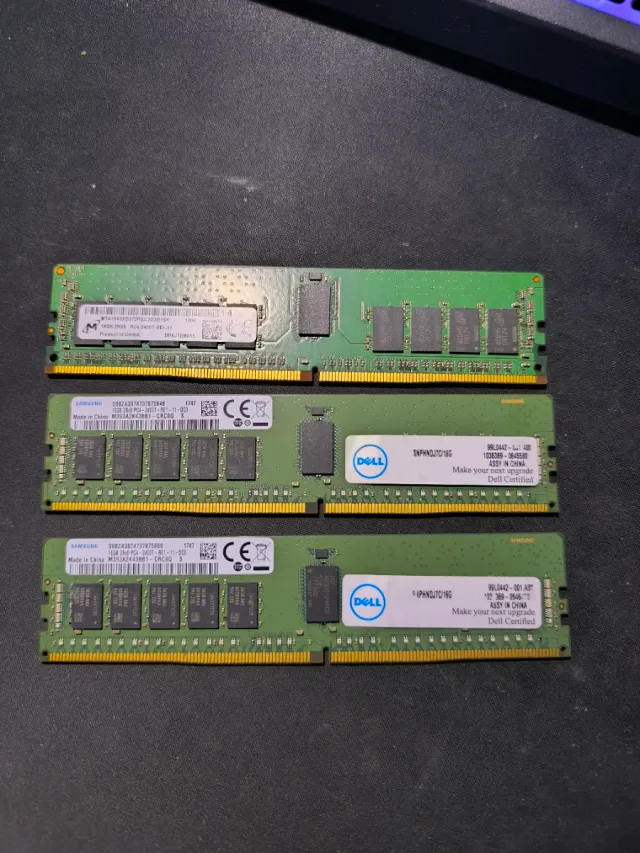 3x 16GB DDR4 ECC RDIMM 2400MHz Dell