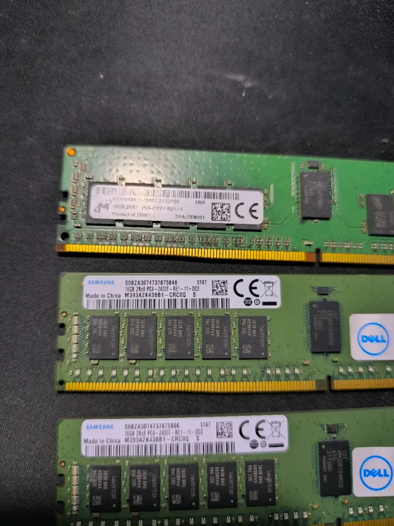 3x 16GB DDR4 ECC RDIMM 2400MHz Dell afbeelding 2