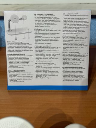 Cargador Inalámbrico Grundig 3 en 1 Qi2