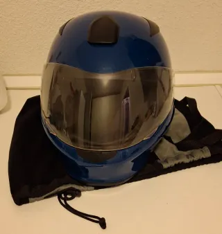 Casco Moto BMW Azul Integral talla 60