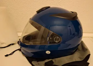 Casco Moto BMW Azul Integral talla 60