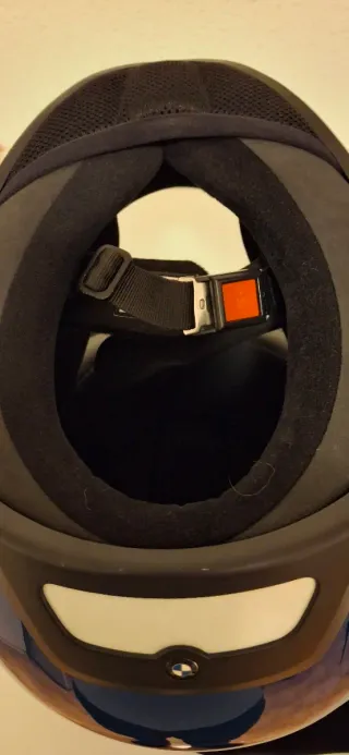 Casco Moto BMW Azul Integral talla 60