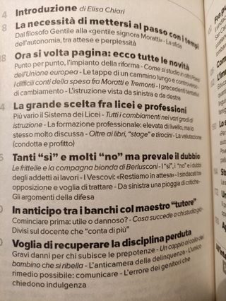 SCUOLA ANNO ZERO. La pagella della scuola italiana