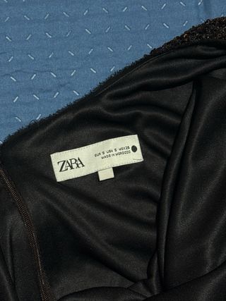 Vestito Zara paillettes nero e oro