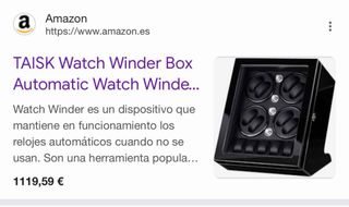 Caja Winder 8 relojes, 5 en parada