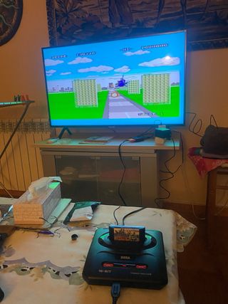 Sega Mega Drive II + 8 giochi - Lotto Retro