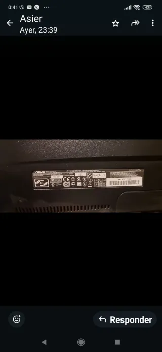 OCASION PANTALLA DE ORDENADOR ASUS NUEVA