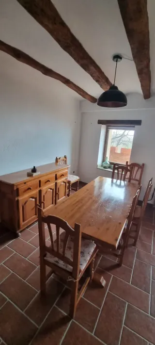 Conjunto rústico madera pino