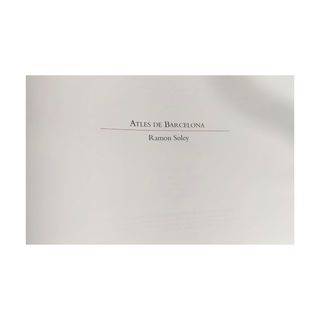 Atles de Barcelona Ramon Soley