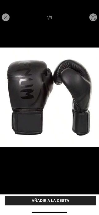 Guantes de boxeo Venum negros