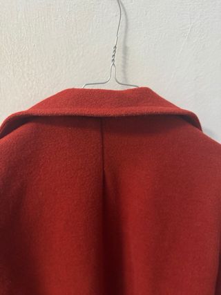 Cappotto color mattone fatto a mano