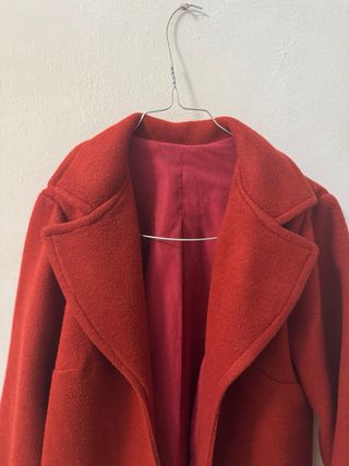 Cappotto color mattone fatto a mano