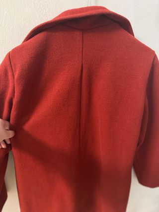 Cappotto color mattone fatto a mano