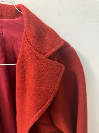 Cappotto color mattone fatto a mano