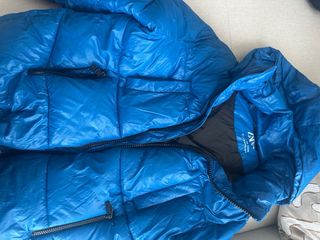 Abrigo acolchado niño azul