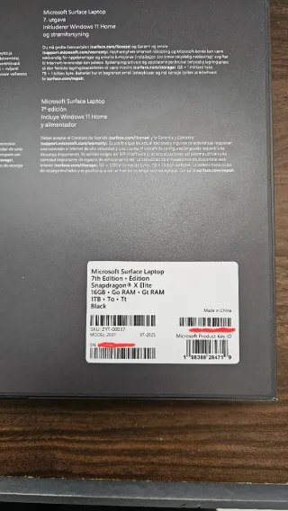 Microsoft Surface Laptop 7 15 Elite 16GB 1TB