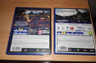 PS4 500GB Sony Negra y 2 juegos.