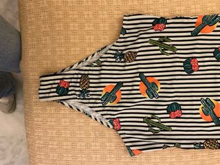 Bañador Primark rayas cactus piña