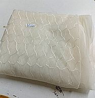 Retal Visillo bordado beige