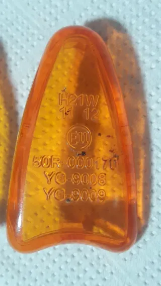 Tulipas Intermitentes Moto Naranja (2 unidades)