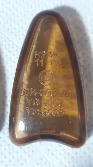 Tulipas Intermitentes Moto Naranja (2 unidades)