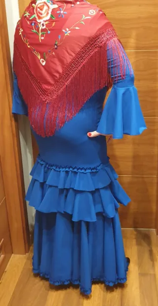 Vestido Flamenco Rojo Volantes Tallas 1,2 y 3