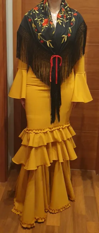 Vestido Flamenco Rojo Volantes Tallas 1,2 y 3