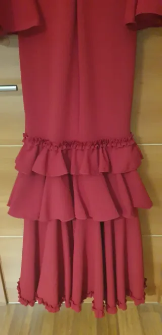 Vestido Flamenco Rojo Volantes Tallas 1,2 y 3