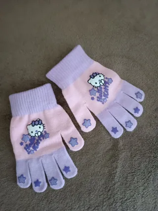 Guanti bimbi Hello Kitty rosa e lilla