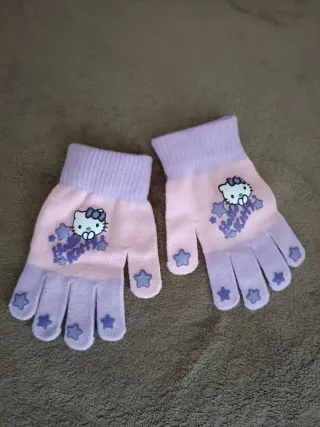 Guanti bimbi Hello Kitty rosa e lilla