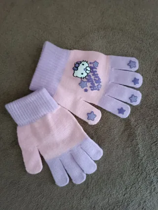 Guanti bimbi Hello Kitty rosa e lilla