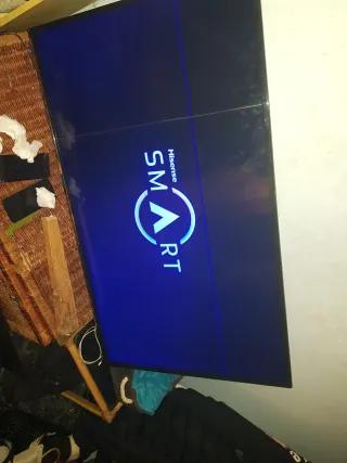 Smart tv hisense pantalla algo mal sin mando