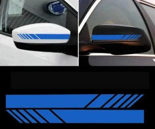 2 elegantes Pegatinas Espejo Retrovisor Coche